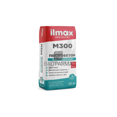 ILMAX INDUSTRY M30 ypač tvirtas betonas/ grindų paklotas 30 Mpa, 20-100mm, 25 kg
