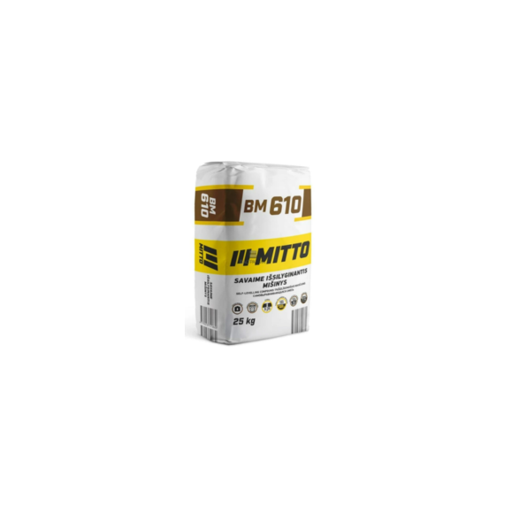 MITTO savaime išsilyginantis mišinys BM610, 3-20 mm, 25 kg