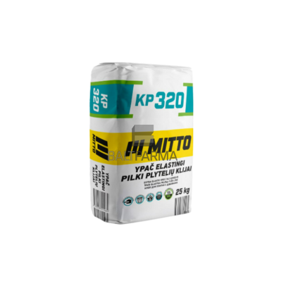 Plytelių klijai MITTO KP320, ypač elastingi
