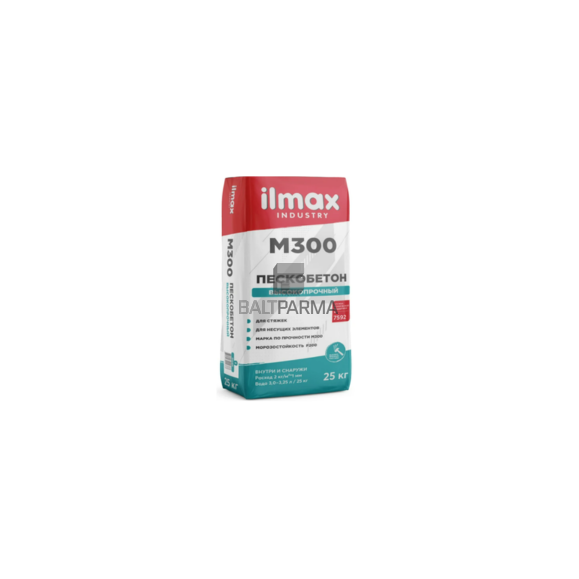 ILMAX INDUSTRY M30 ypač tvirtas betonas/ grindų paklotas 30 Mpa, 20-100mm, 25 kg
