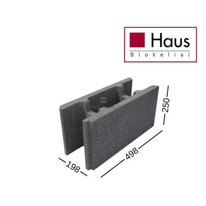 HAUS P6-20 pamatiniai blokeliai 198x250x498