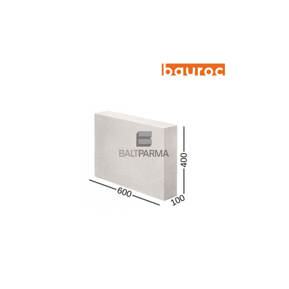 BAUROC ELEMENT 100 akyto betono pertvarų blokeliai 100x400x600