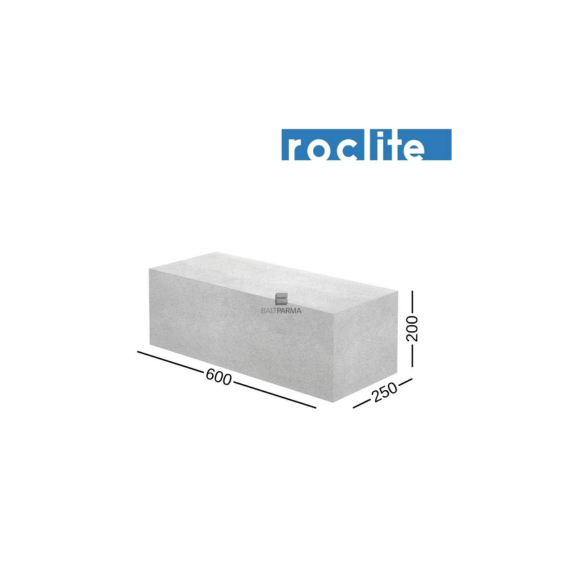 Roclite 250 akyto betono blokeliai 250x200x600 4 MPa ypač stiprūs