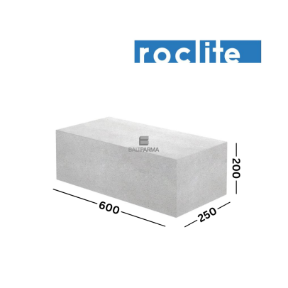 Roclite 250 akyto betono blokeliai 250x200x600 4 MPa ypač stiprūs