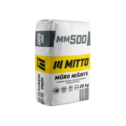 MITTO mūro mišinys MM500,10MPa, 25 kg