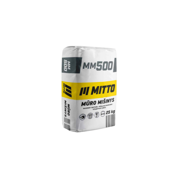MITTO mūro mišinys MM500,10MPa, 25 kg