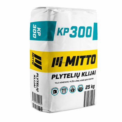 Plytelių klijai MITTO KP300, 25 kg