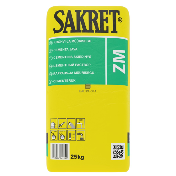 Mūro mišinys Sakret ZM Cementinis