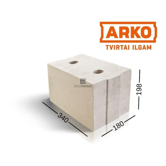 ARKO M18 silikatinis blokas 180x198x340