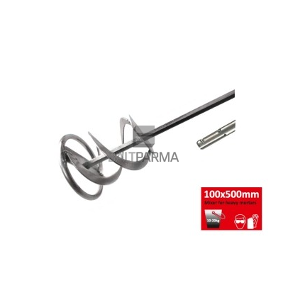 BAUROC/ROCLITE spiralinis maišytuvas klijams SDS 100x500mm