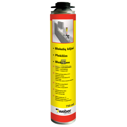 WEBER FIBO FIX poliuretaniniai blokelių klijai, 750ml 0