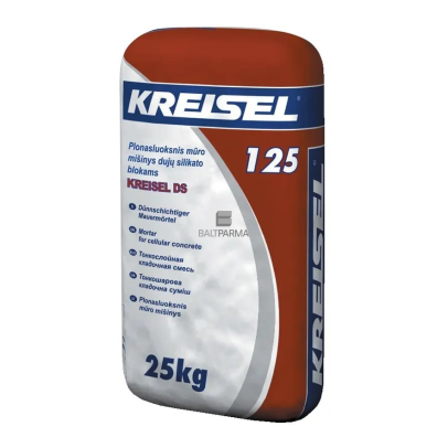 KREISEL DS125 M5 pilki klijai akyto betono blokeliams 5 Mpa, 25 kg