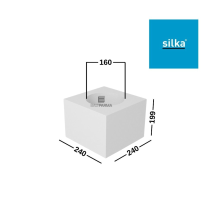 SILKA EW 240 ventiliaciniai silikatiniai blokeliai 240x199x240