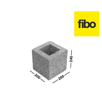 FIBO ventiliaciniai vienos skylės blokeliai 200x240x200