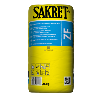 ZF/ Mūro mišinys darbui žemose temperatūrose (iki -10 C) 25 kg