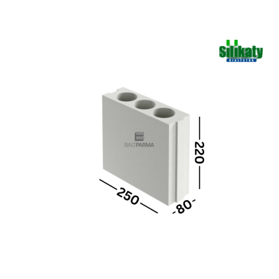 SILIKAT N8 80mm silikatiniai blokeliai 15MPa 80x220x250