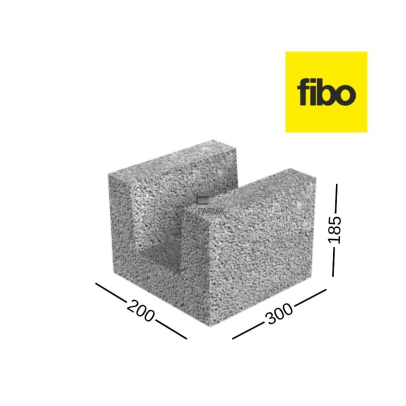 FIBO U formos blokeliai 200x185x300