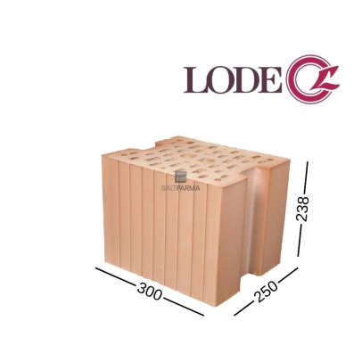 LODE KERATERM 25 AKU keraminis blokelis 250x238x300