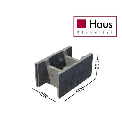HAUS P6-30 pamatų blokeliai 298x250x505