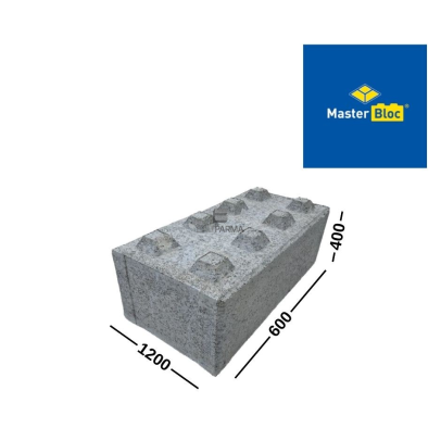 MASTERBLOCK betoniniai LEGO tipo blokai 600x400x1200