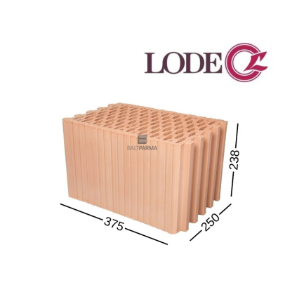 LODE KERATERM 25 keraminis blokelis 250x238x375