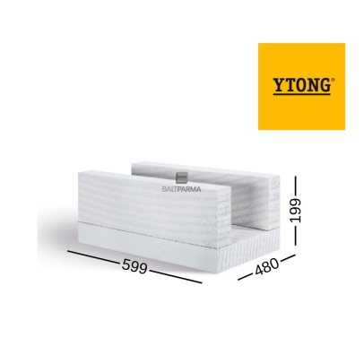 YTONG U formos akyto betono bloklelis 480x199x599
