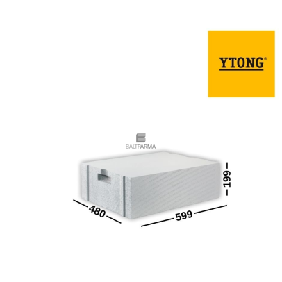 YTONG ENERGO ULTRA + PP2,2/0,3 akyto betono blokeliai 480x199x599