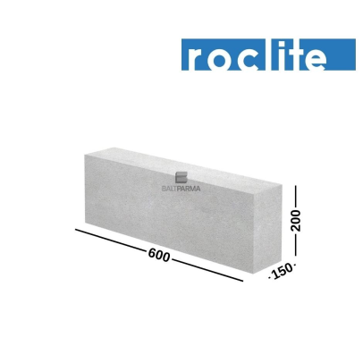 ROCLITE 150 akyto betono blokeliai pertvaroms 150x200x600