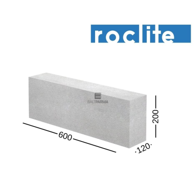 ROCLITE 120 akyto betono blokeliai 120x200x600