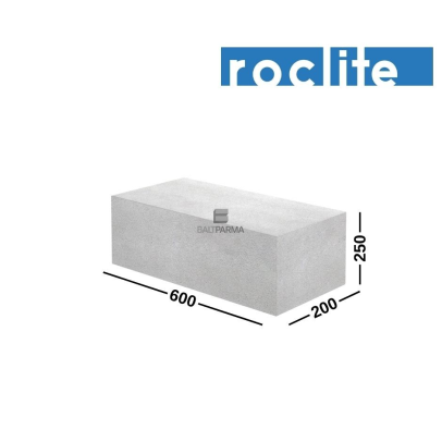 ROCLITE 200x250 akyto betono blokeliai 200x250x600
