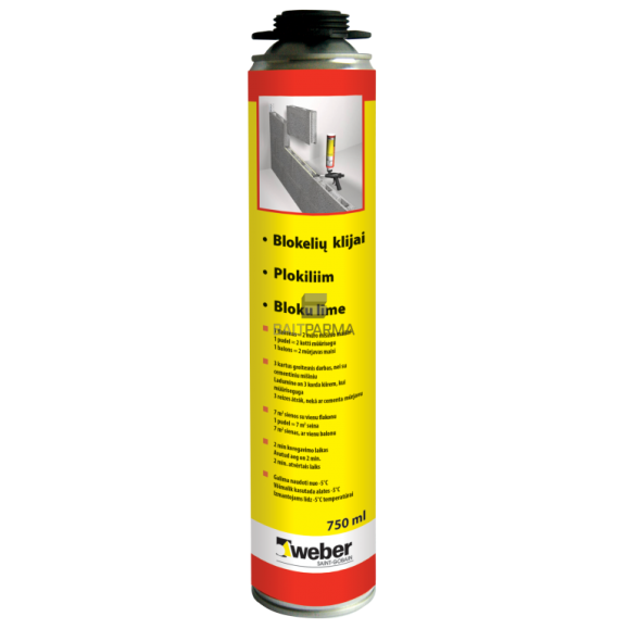 WEBER FIBO FIX poliuretaniniai blokelių klijai, 750ml 0