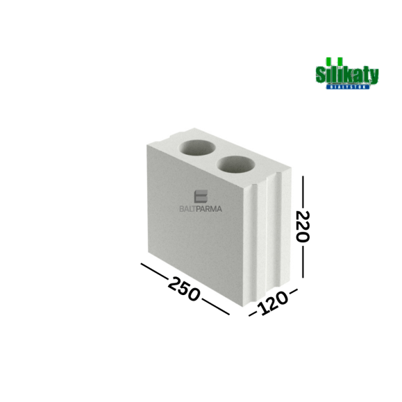 SILIKAT N12 120mm silikatiniai blokeliai 15MPa 120x220x250
