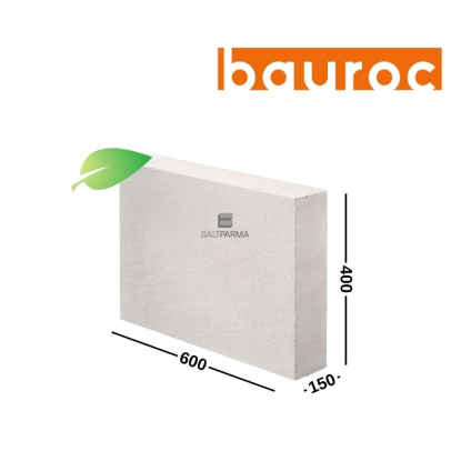 BAUROC GREEN 150 akyto betono blokeliai pertvaroms 150x400x600