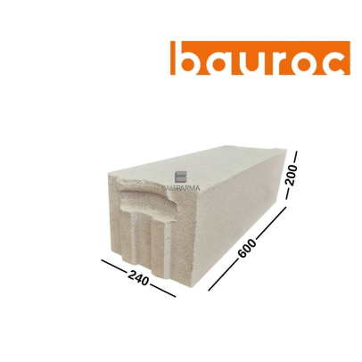 ROCLITE 240R+P akyto betono blokeliai su įlaida ir iškyša bei rankenomis 240x200x600