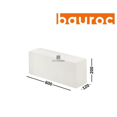BAUROC ECOLIGHT 120 akyto betono blokeliai pertvaroms 120x200x600