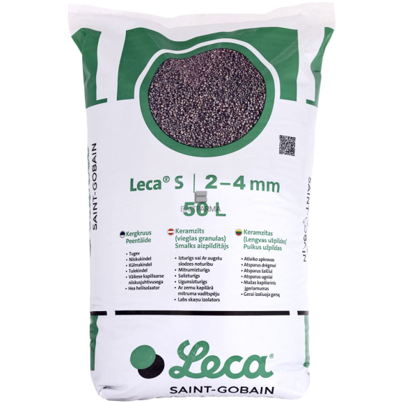 FIBO (LECA) keramzitas 50L (0,05 m3) maišais, frakcija 2-4 mm