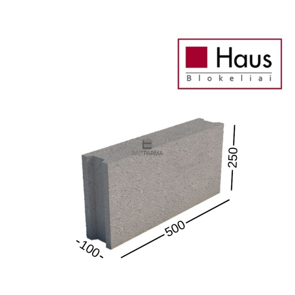 HAUS SP 100 blokeliai 100x250x500